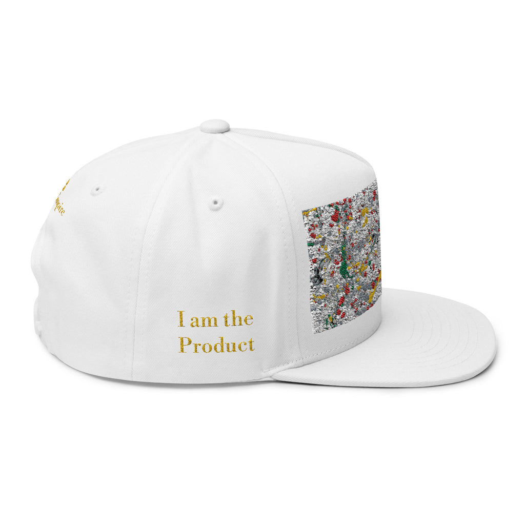 Golden Splat Flat Bill Cap (Embroidery)