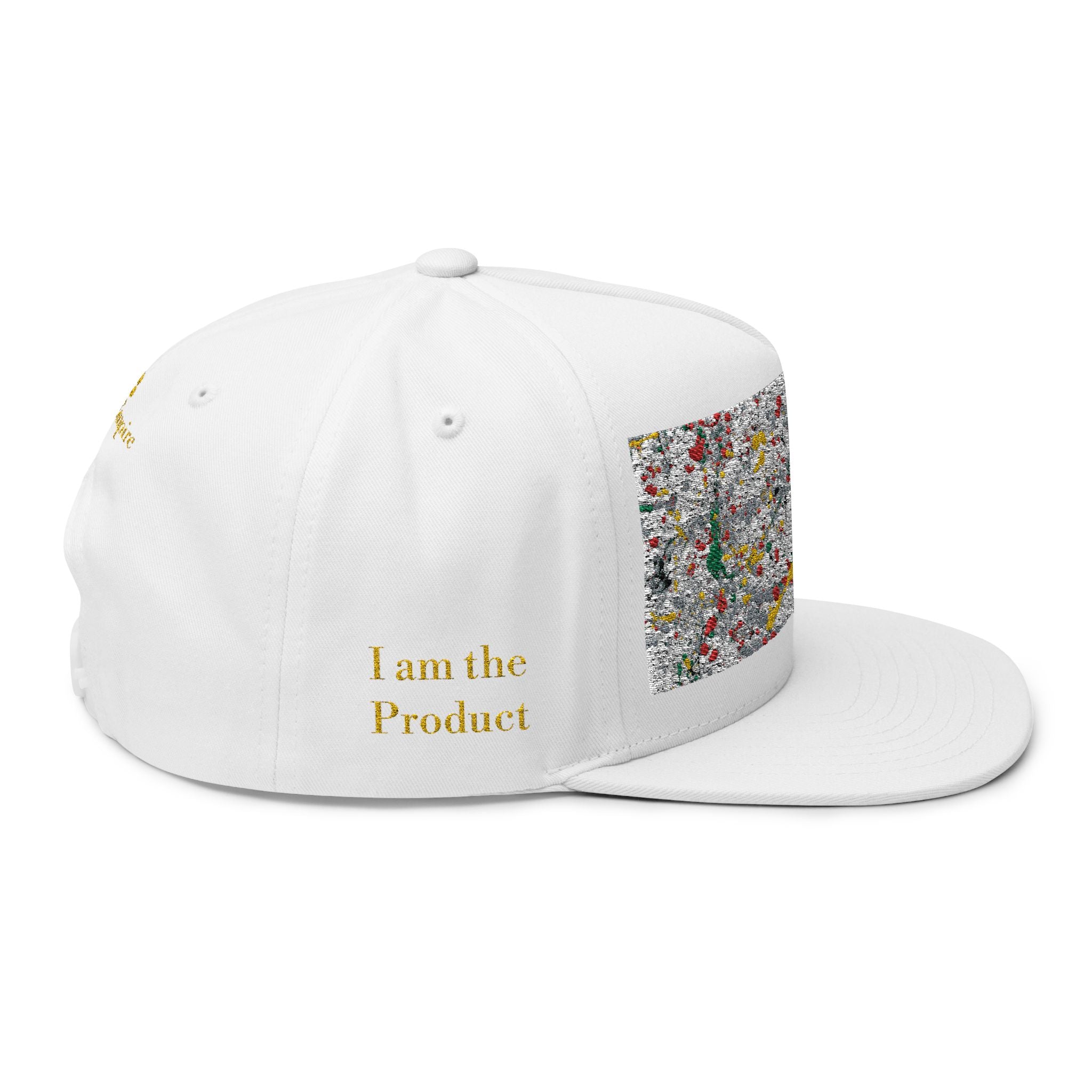 Golden Splat Flat Bill Cap (Embroidery)