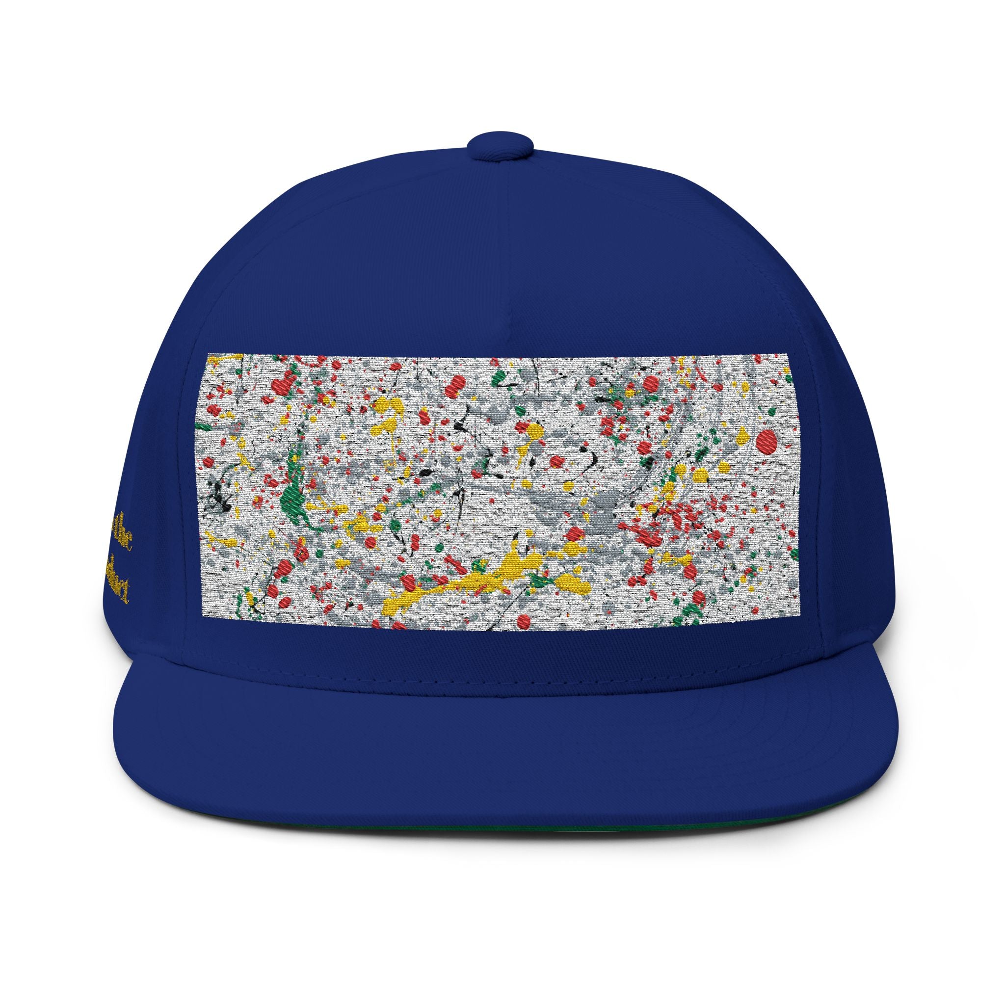 Golden Splat Flat Bill Cap (Embroidery)