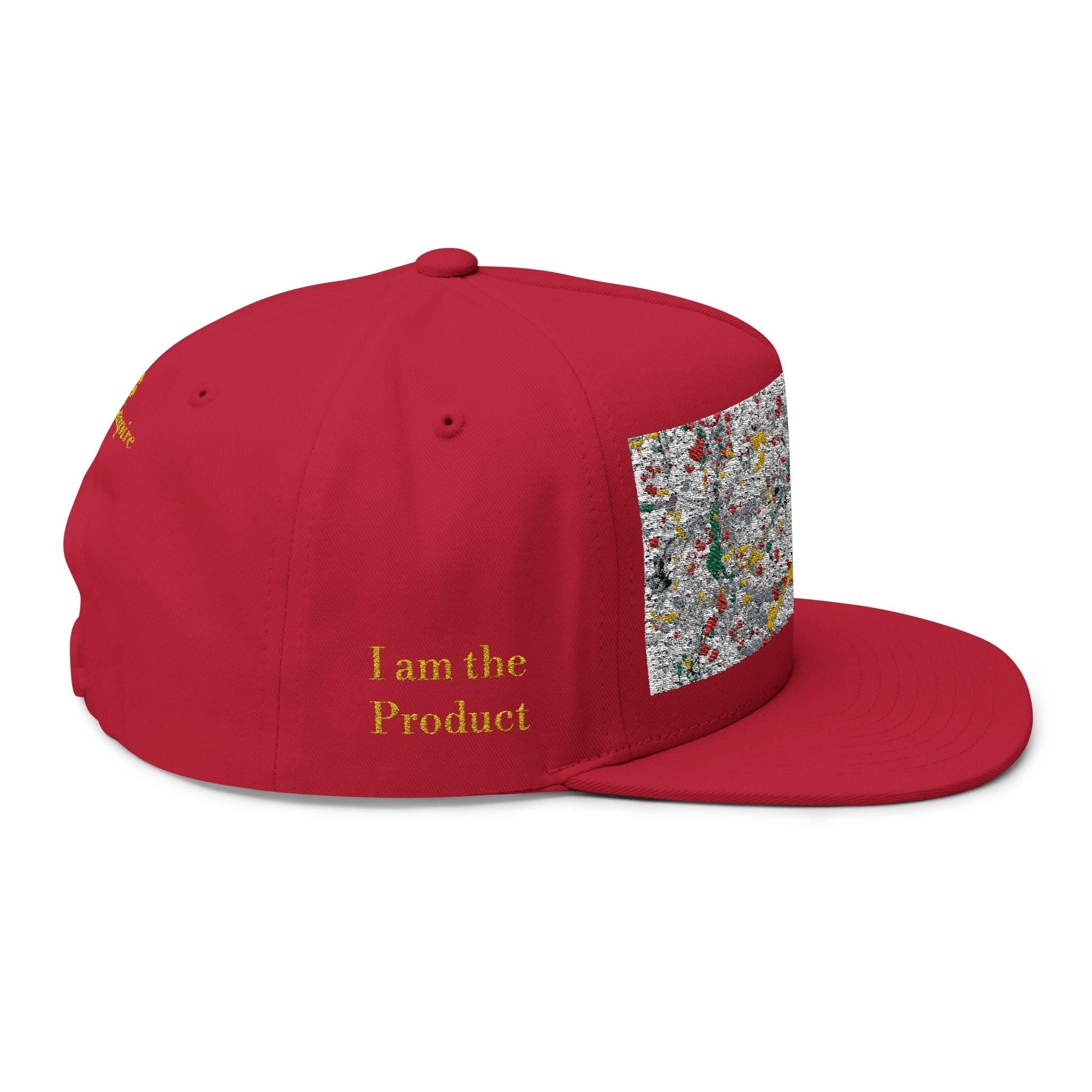 Golden Splat Flat Bill Cap (Embroidery)