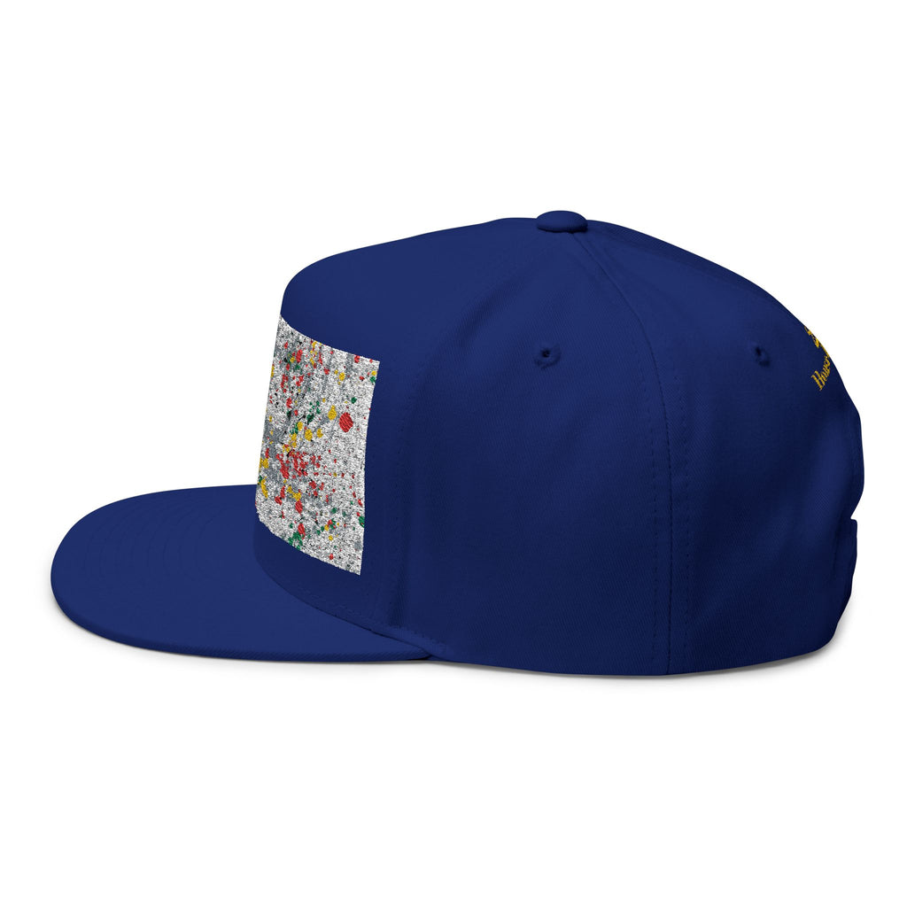 Golden Splat Flat Bill Cap (Embroidery)