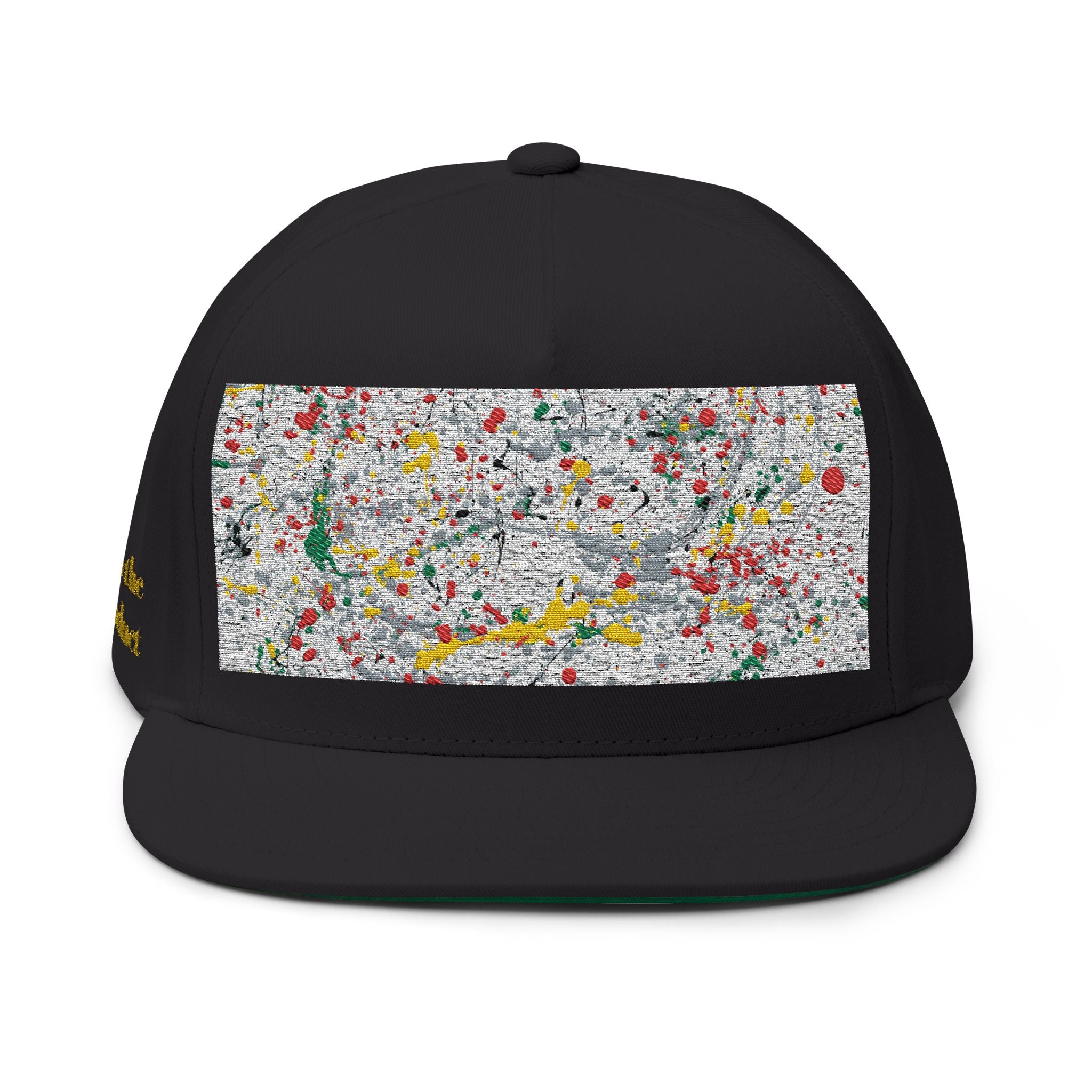 Golden Splat Flat Bill Cap (Embroidery)