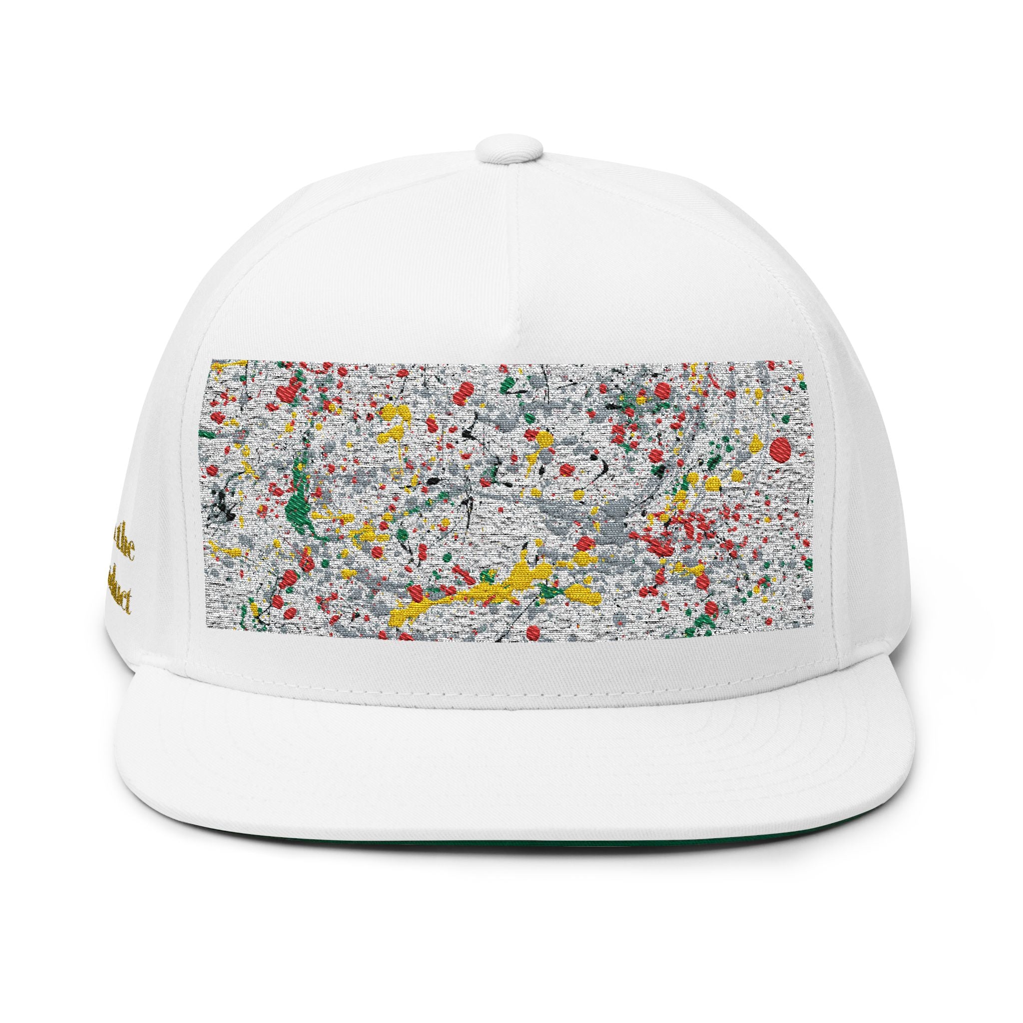 Golden Splat Flat Bill Cap (Embroidery)