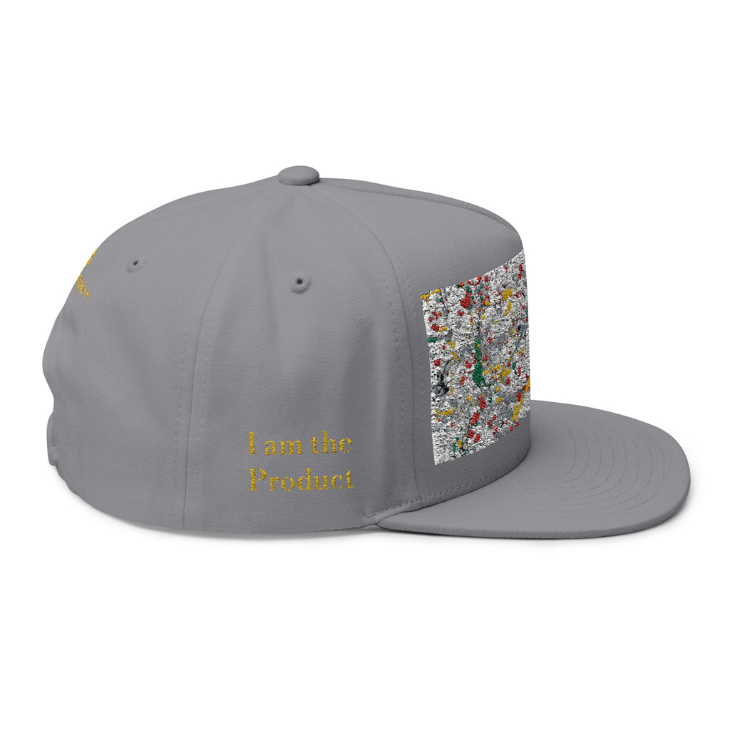 Golden Splat Flat Bill Cap (Embroidery)