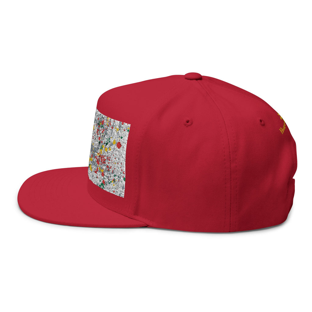 Golden Splat Flat Bill Cap (Embroidery)
