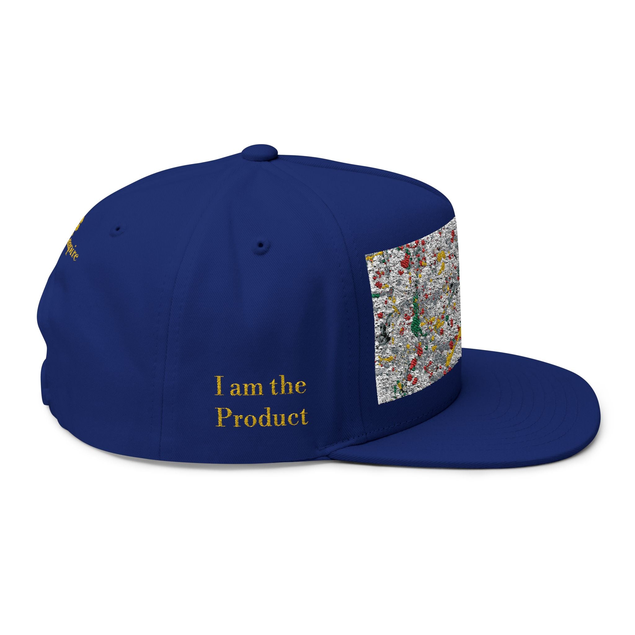 Golden Splat Flat Bill Cap (Embroidery)